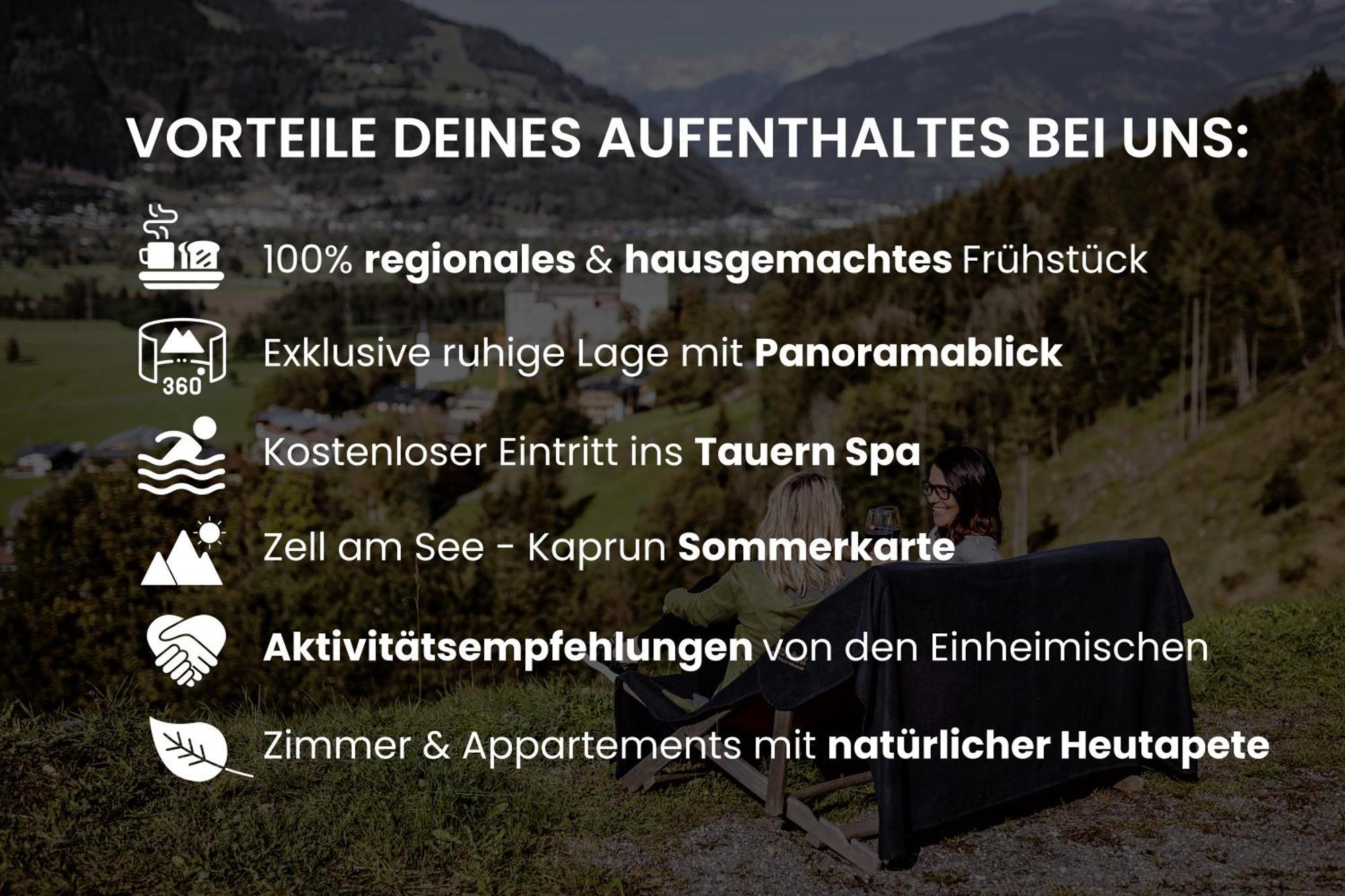 Panorama Hotel Guggenbichl - Inkl Sommerkarte, Einmaliger Eintritt Ins Tauern Spa & Bester Ausblick Ueber Kaprun Kültér fotó